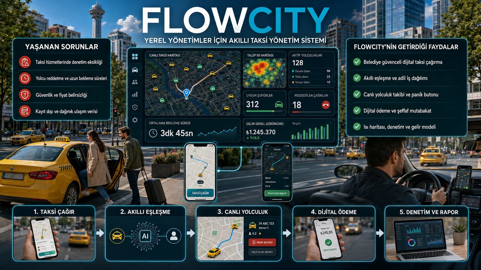 FlowCity konsept görseli